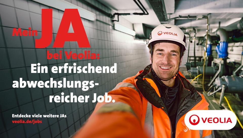 Mein JA bei Veolia - Motiv Ein erfrischend abwechslungsreicher Job