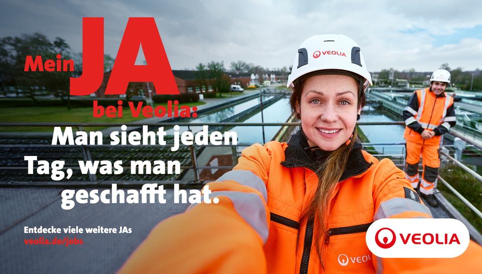 Mein JA bei Veolia - Motiv Man sieht jeden Tag, was man geschafft hat