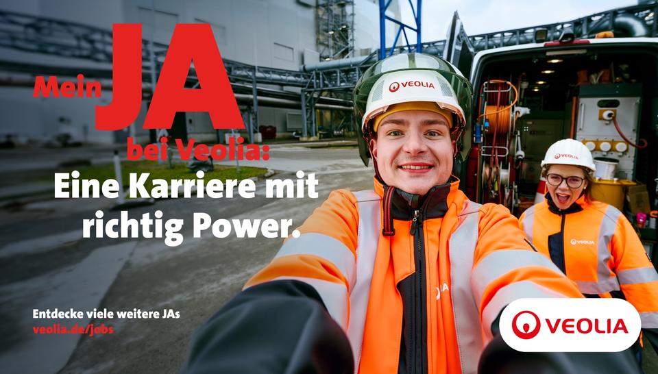 Mein JA bei Veolia - Motiv Eine Karriere mit richtig Power