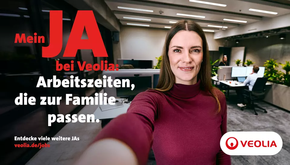 Mein JA bei Veolia - Motiv Arbeitszeiten, die zur Familie passen