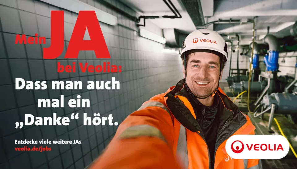 Mein JA bei Veolia - Motiv "Danke"