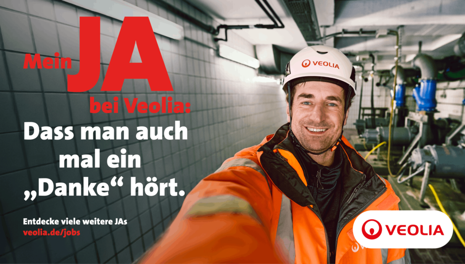 Mein JA bei Veolia - Motiv "Danke"