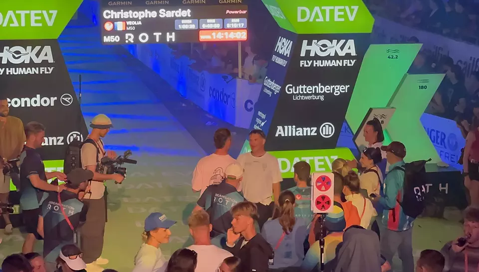 Christophe Sardet im Ziel