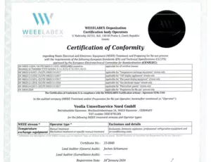 Weelabex Zertifikat