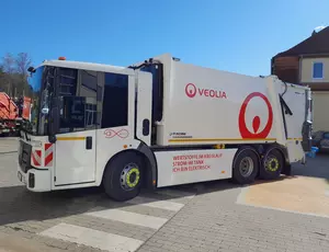 Umweltfreundliche Papiersammlung in Nürnberg: Veolia setzt E-LKW