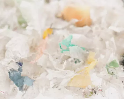 Nahaufnahme von Plastik Müll