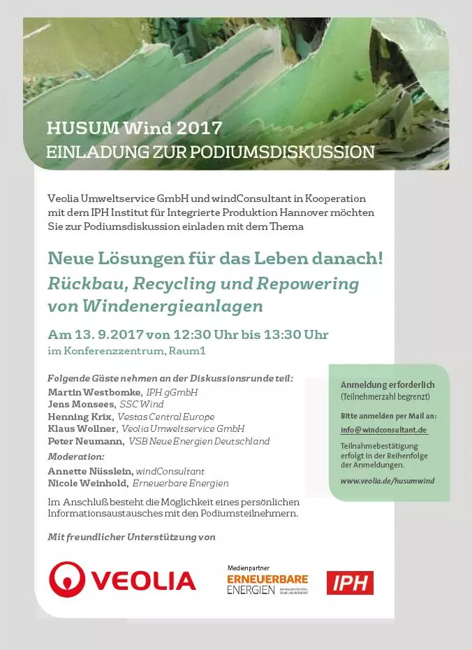 Vorschau Einladung Husum Wind 2017