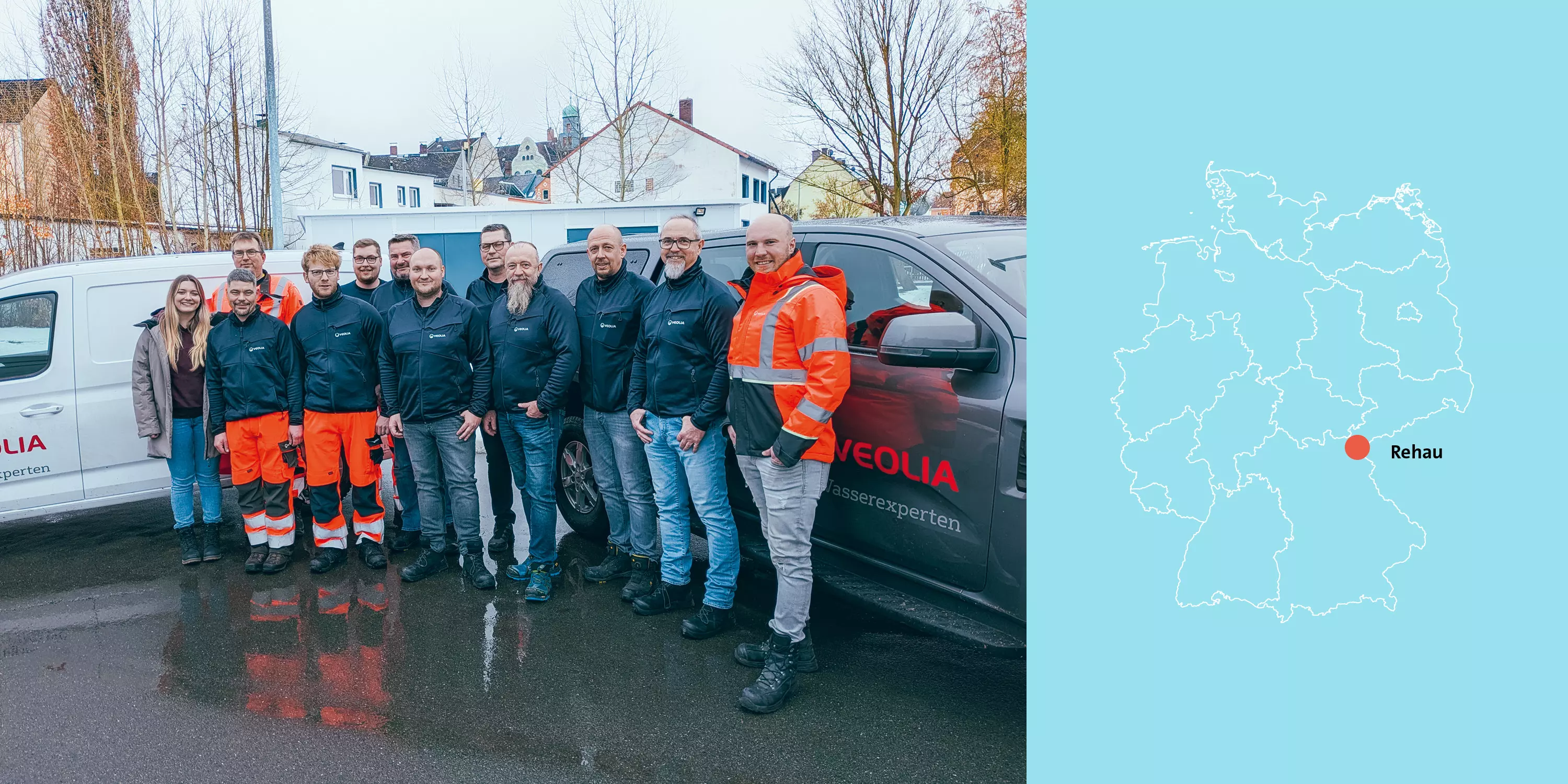 Veolia SOLUTIONS 2026 Rehau Bildblock ganze Breite, Team