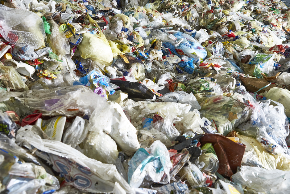 Abfall gelber Sack