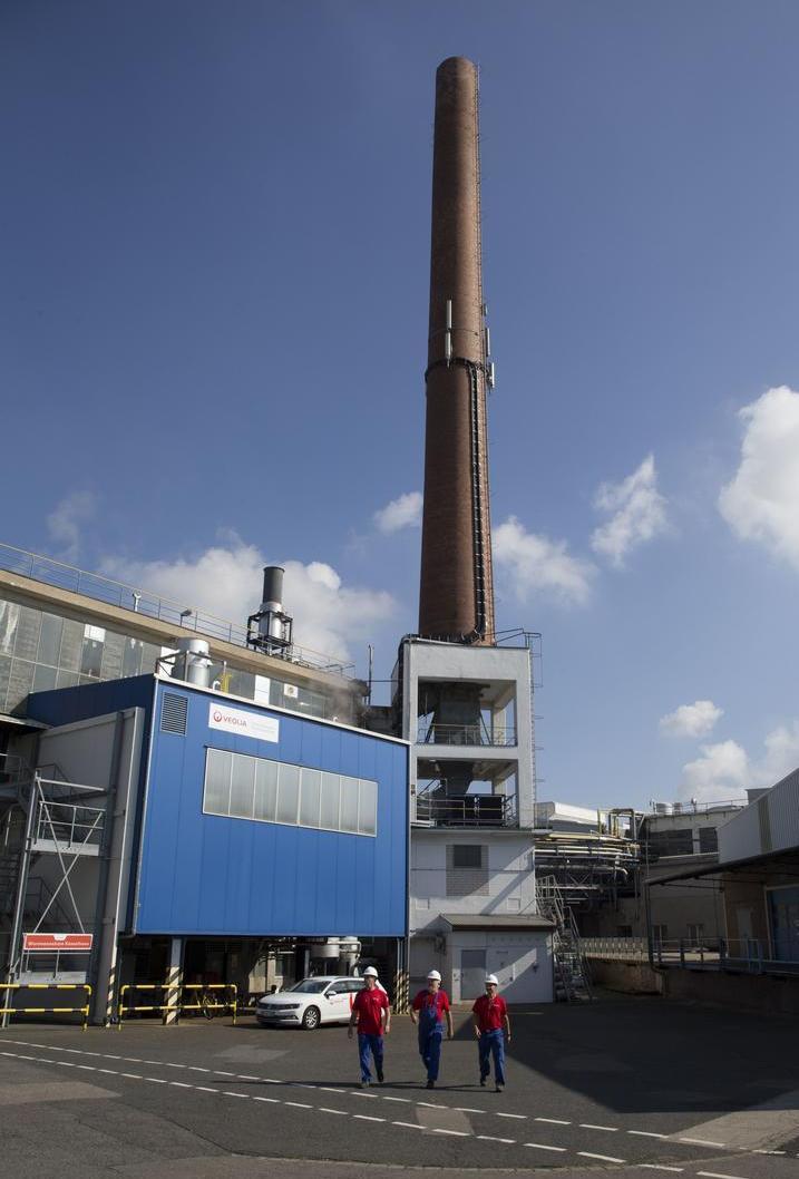 Kraftwerk zur Stromerzeugung im Industriepark Düren-Niederau