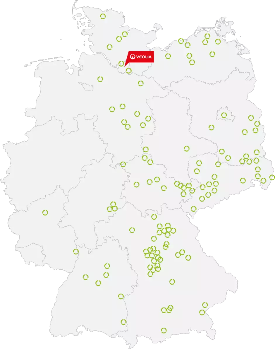 Karte Standorte Entsorgung