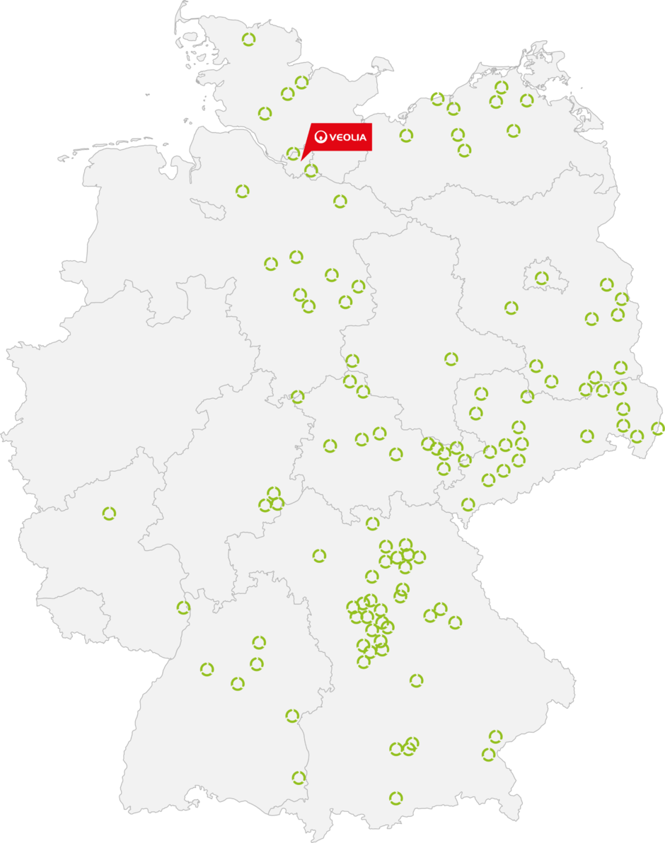 Karte Standorte Entsorgung