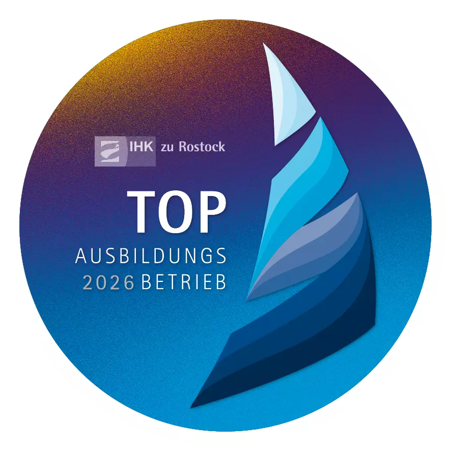 Logo TOP Ausbildungsbetrieb Standort Rostock IHK