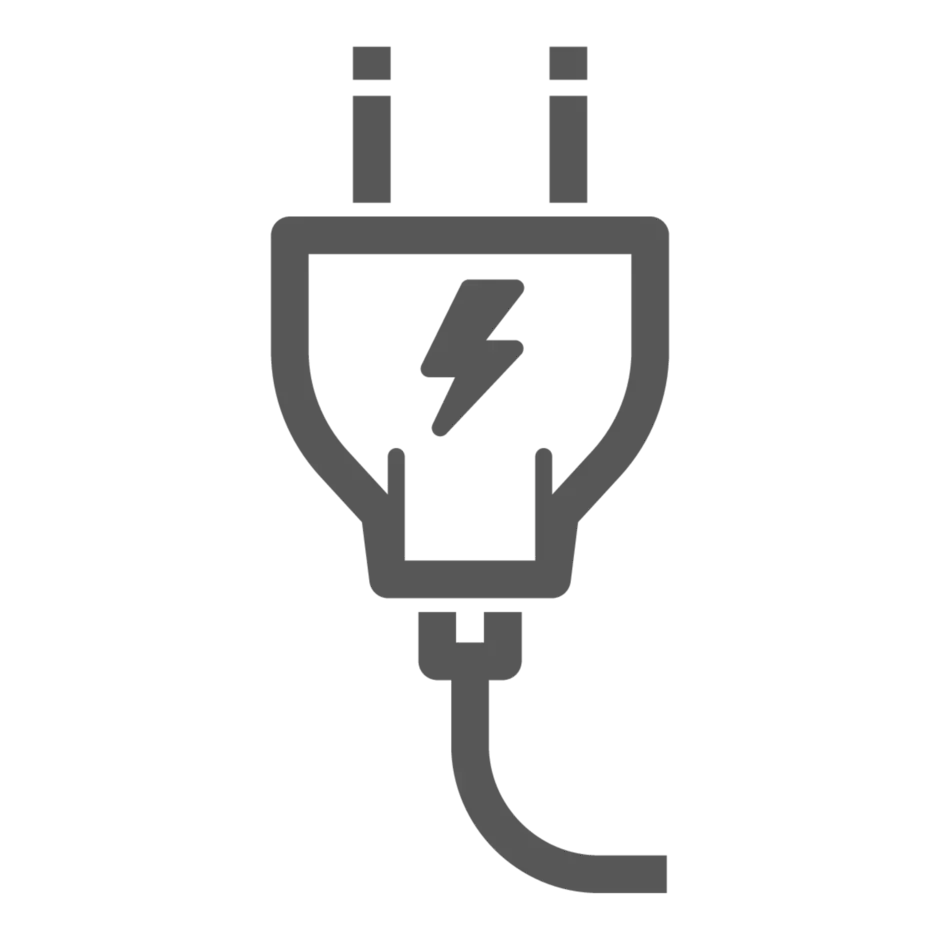 Ein gezeichneter Steckdosenstecker