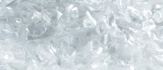 Recyclat: transparente PET-Flakes