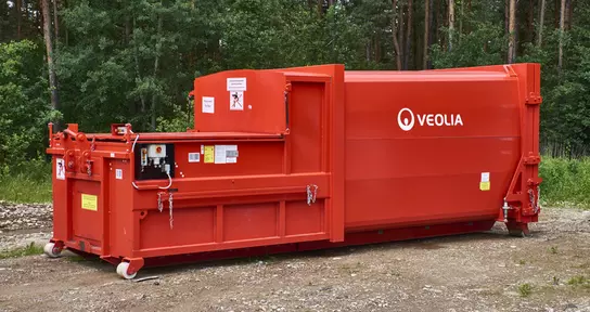 Selbstpresscontainer Veolia