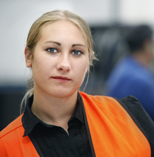 Jessica Stolz, Leiterin Kühlgeräterecyclinganlage Hannover